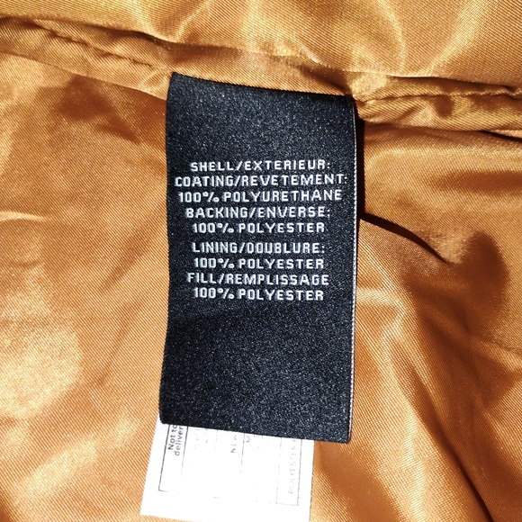 7 For All Mankind Camel Brown Vegan Leather Moto Jacket - Picture 6 of 10